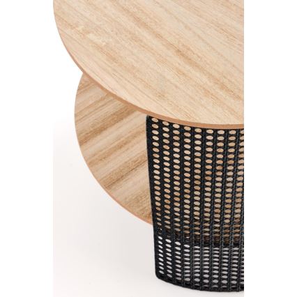 Koffie Tafel TRAFICA 41x41 cm zwart/beige