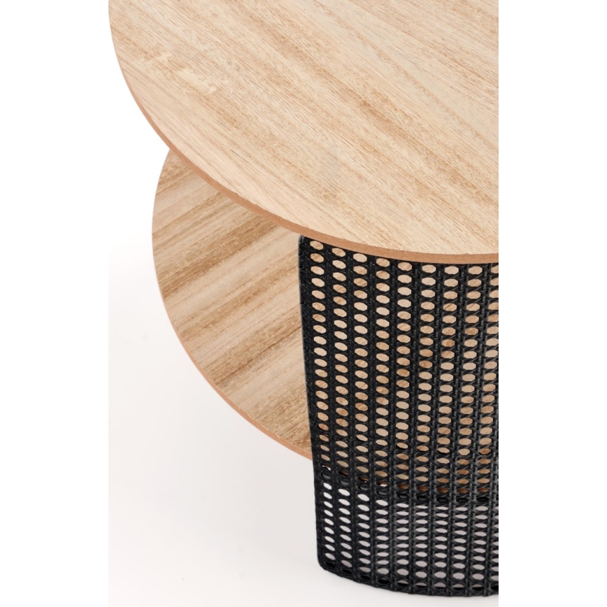 Koffie Tafel TRAFICA 41x41 cm zwart/beige