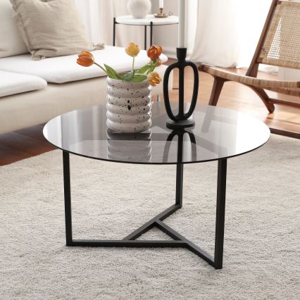 Koffie Tafel TRIO 42x75 cm zwart