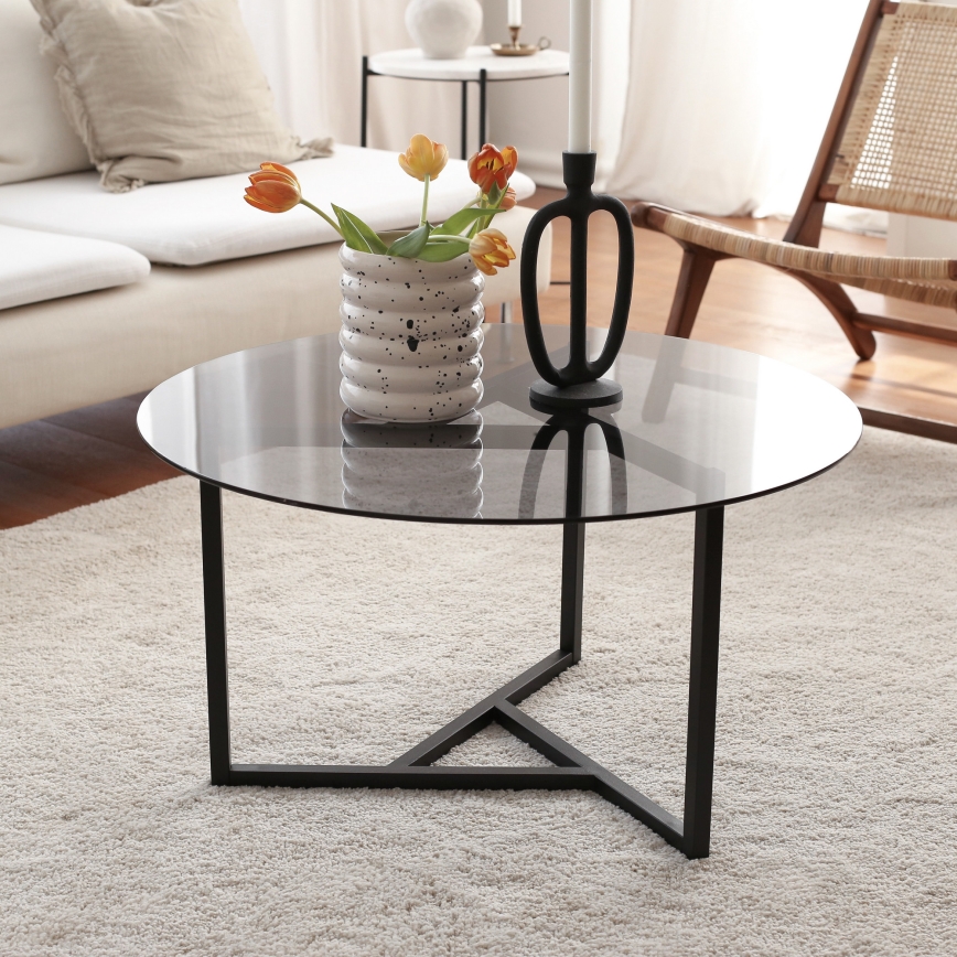 Koffie Tafel TRIO 42x75 cm zwart