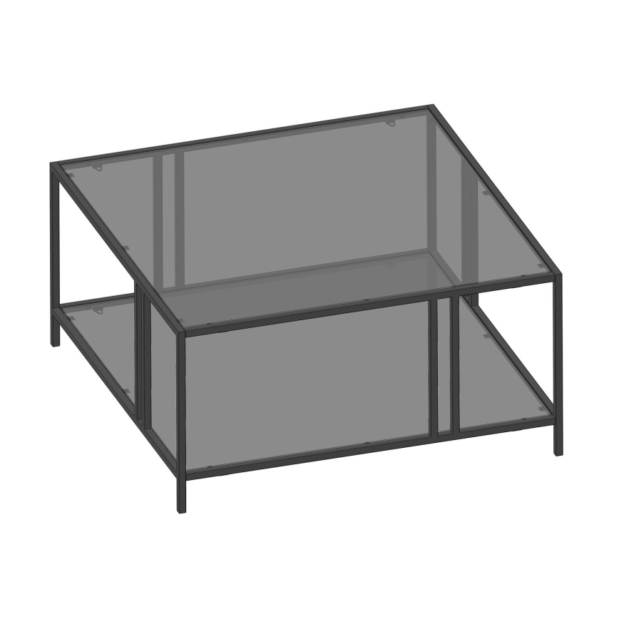 Koffie Tafel URANUS 40x80 cm zwart