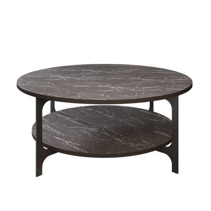 Koffie Tafel VERSY 37x90 cm zwart
