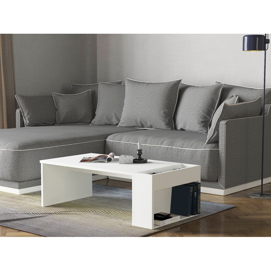 Koffie Tafel VIEW 34x95 cm wit
