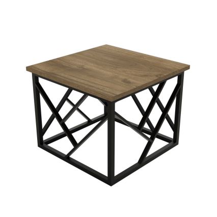 Koffie Tafel WODA 42x53 cm bruin/zwart