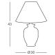 Kolarz 0014.73.3 - Lampe de table GIARDINO 1x E27/100W/230V