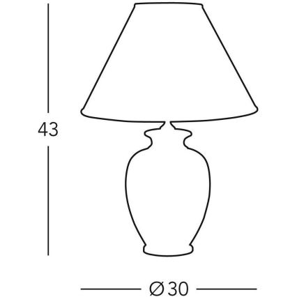 Kolarz 0014.73.6 - Lampe de table TLAVORIO 1xE27/100W/230V