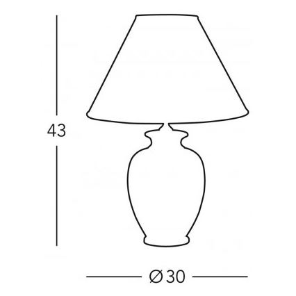 Kolarz 0014.73.7 - Lampe de table BORDEAUX 1xE27/100W/230V