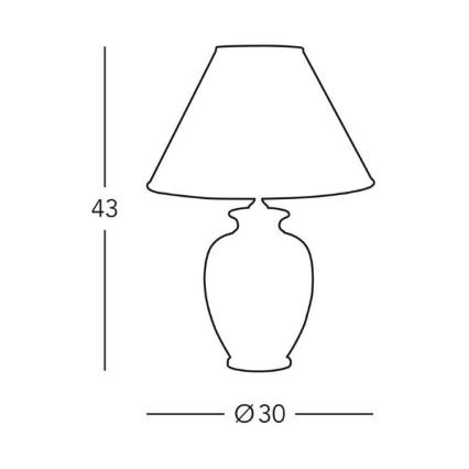 Kolarz 0014.73 - Lampe de table GIARDINO 1xE27/100W/230V