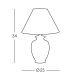 Kolarz 0014.73S - Tafel Lamp GIARDINO 1xE27/60W/230V