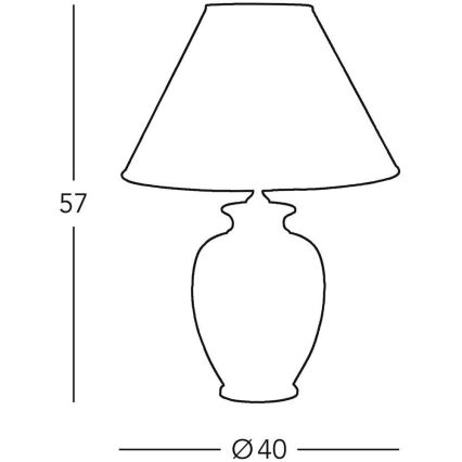 Kolarz 0014.74.3 - Lampe de table GIARDINO 1xE27/100W/230V