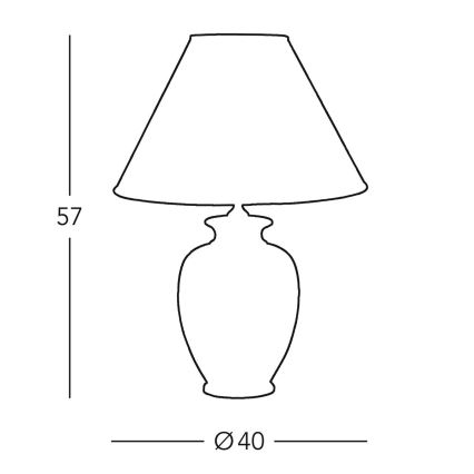 Kolarz 0014.74.4 - Tafel Lamp GIARDINO 1xE27/100W/230V beige