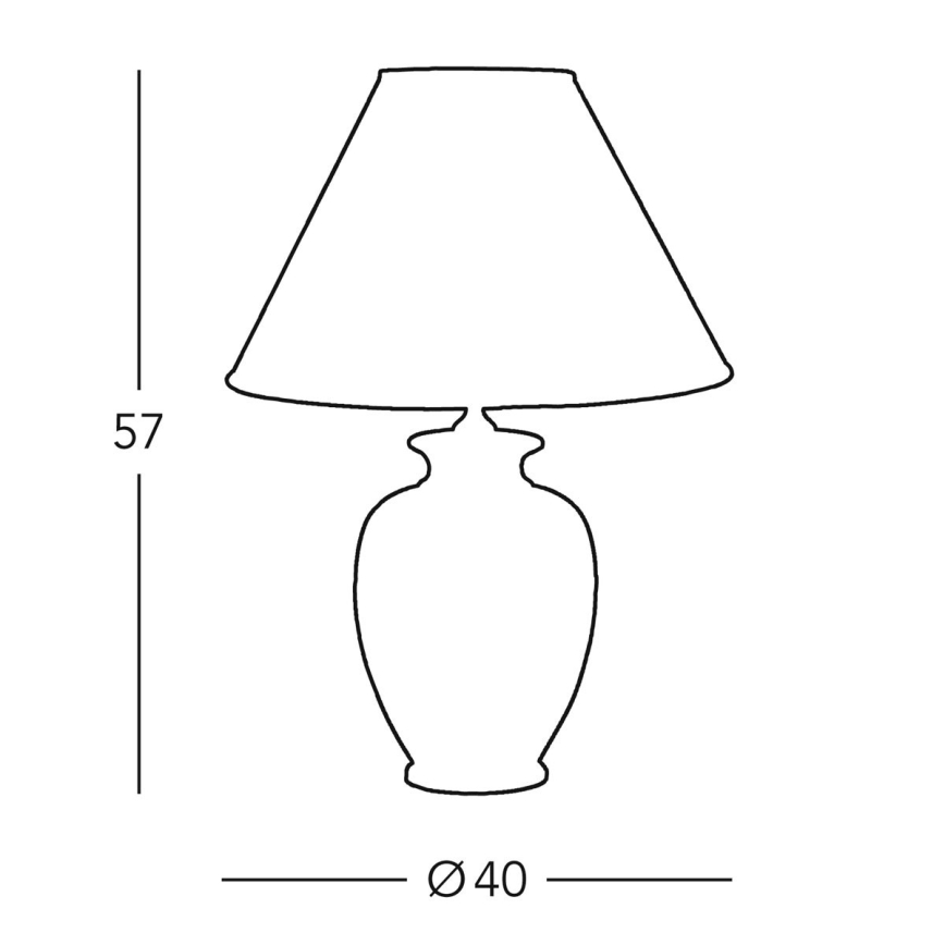 Kolarz 0014.74.7 - Tafel Lamp BORDEAUX 1xE27/100W/230V