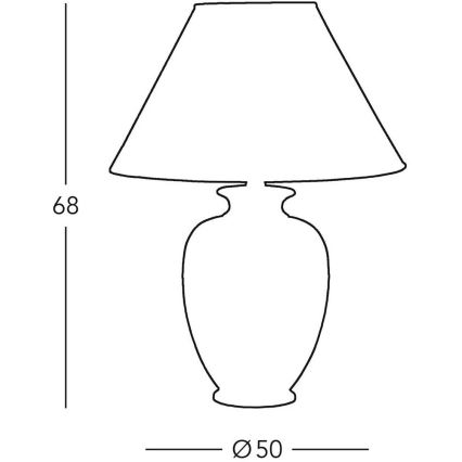 Kolarz 0014.75 - Lampe de table GIARDINO 1xE27/100W/230V