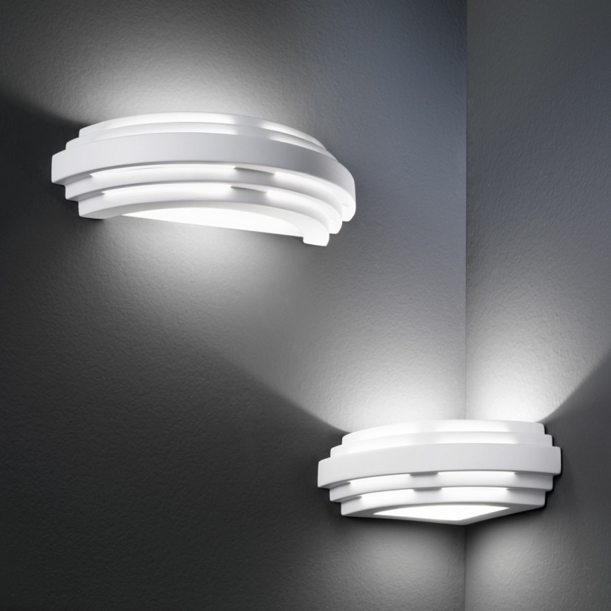 Kolarz 0290.61E - Wandlamp STIEGEL 1xG9/60W/230V wit
