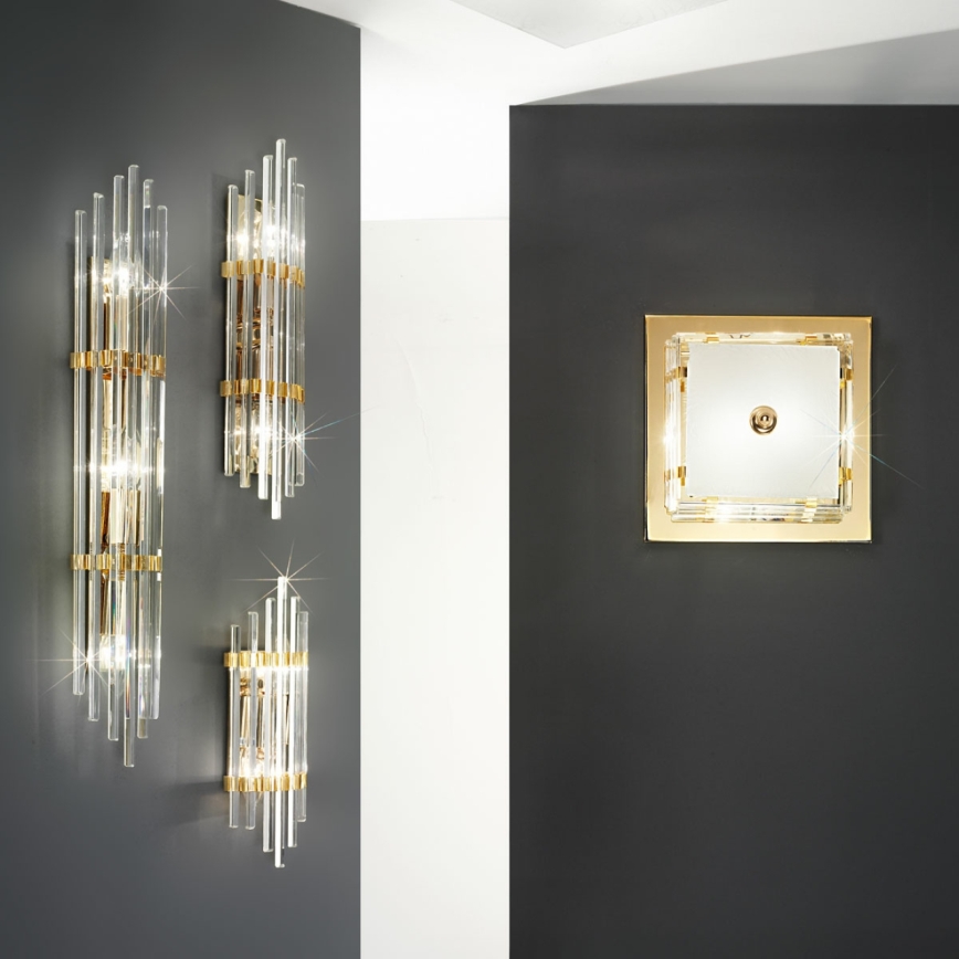 Kolarz 0342.14.3 - Plafondlamp ONTARIO 4xE27/60W/230V 24K goud