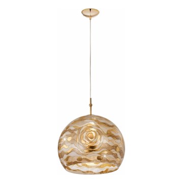 Kolarz 0392.31L.3.Aq.Ch - Hanglamp aan een koord LUNA 1xE27/60W/230V 24K goud