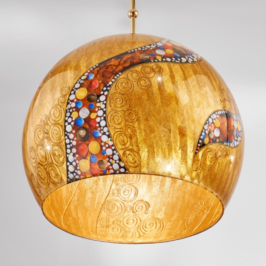 Kolarz 0392.31L.3.Ki.Au - Hanglamp aan een koord LUNA 1xE27/60W/230V 24K goud