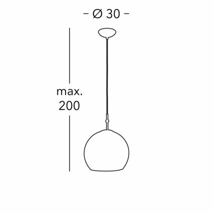 Kolarz 0392.31M.3.Ki.Au - Hanglamp aan een koord LUNA 1xE27/60W/230V 24K goud