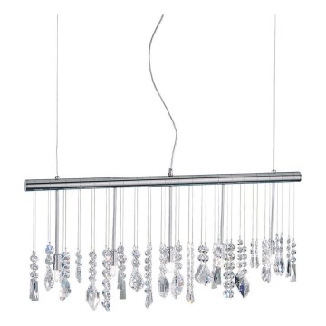 Kolarz 104.85.5 - Kristallen hanglamp aan een koord STRETTA 5xG9/40W/230V glanzend chroom