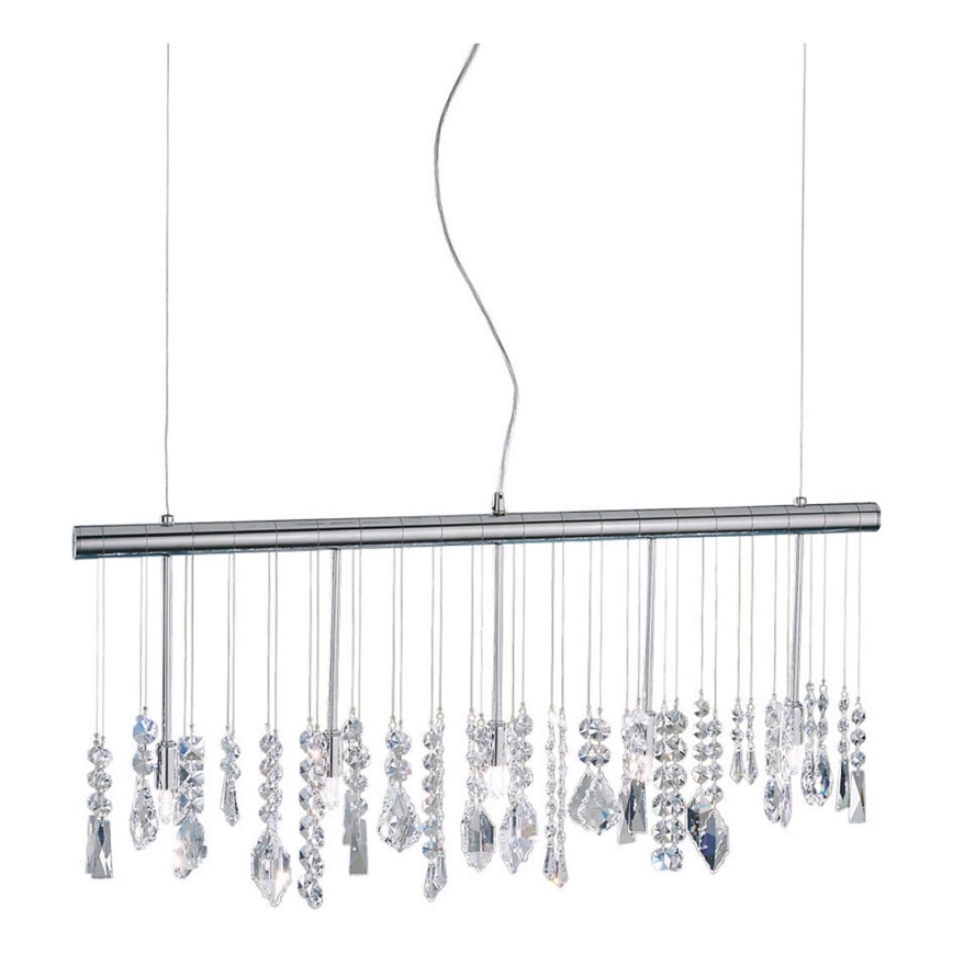 Kolarz 104.85.5 - Kristallen hanglamp aan een koord STRETTA 5xG9/40W/230V glanzend chroom
