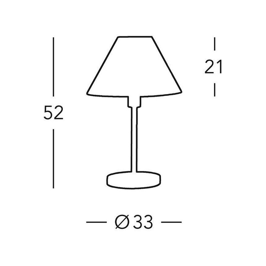 Kolarz 264.70.4 - Tafellamp HILTON 1x E27 / 60W / 230V