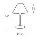 Kolarz 264.70.6 - Lampe de table HILTON 1xE27/60W/230V