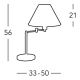 Kolarz 264.71.7 - Lampe de table HILTON 1xE27/60W/230V