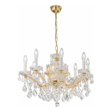 Kolarz 3149.88.3.KoT - Kristallen hanglamp aan een ketting MARIA LOUISE 8xE14/40W/230V 24K goud