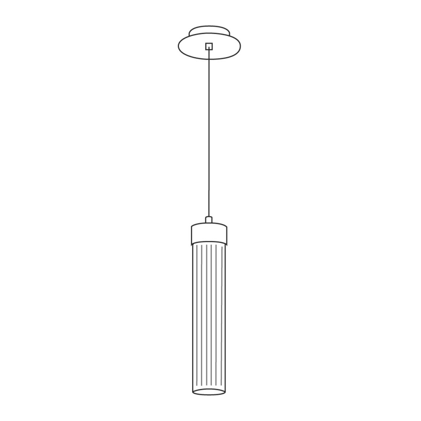 Kolarz 6009.30150 - Hanglamp aan een koord RAGGIO 1xE14/25W/230V zilver