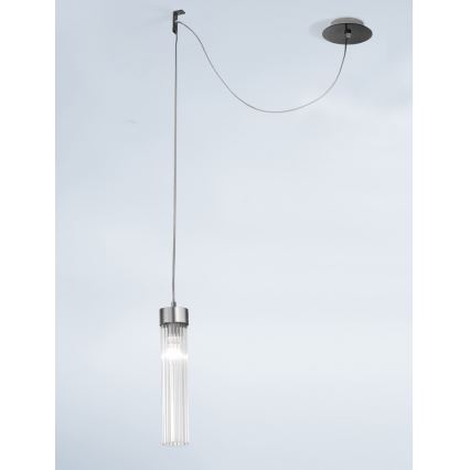 Kolarz 6009.30161 - Hanglamp aan een koord RAGGIO 1xE14/25W/230V mat chroom