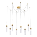Kolarz 6009.30830 - Suspension filaire RAGGIO 8xE14/25W/230V araignée 24K doré