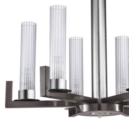 Kolarz 6009.80660 - Hanglamp aan een ketting RAGGIO 6xE14/25W/230V mat chroom