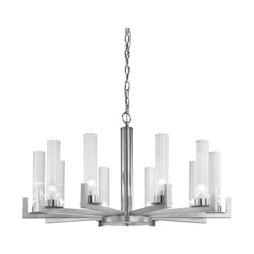 Kolarz 6009.81050 - Hanglamp aan een ketting RAGGIO 10xE14/25W/230V zilver