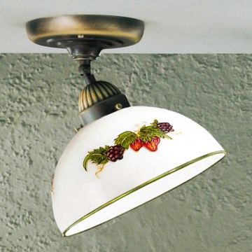 Kolarz 731.10.121 - Bevestigde hanglamp NONNA 1xE27/75W/230V diameter 20 cm druiven/aardbeien