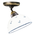 Kolarz 731.10.16 - Plafonnier NONNA 1xE27/75W/230V d. 20 cm bleu