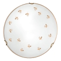 Kolarz 731.11.4.160 - Applique murale NONNA 1xE27/60W/230V Ø 30 cm au motif floral, finition or rose
