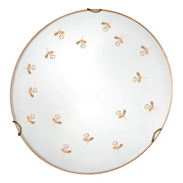 Kolarz 731.11.4.160 - Applique murale NONNA 1xE27/60W/230V Ø 30 cm au motif floral, finition or rose