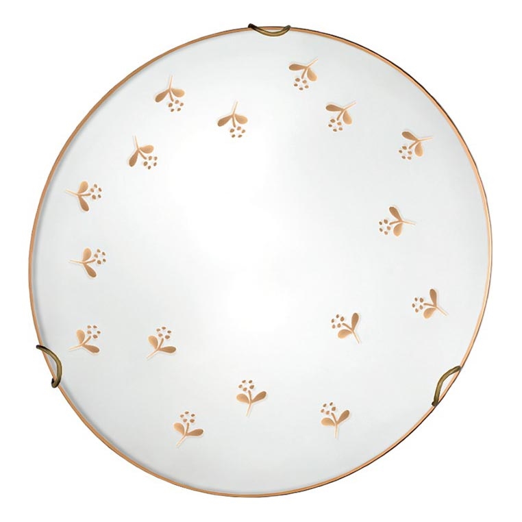 Kolarz 731.11.4.160 - Applique murale NONNA 1xE27/60W/230V Ø 30 cm au motif floral, finition or rose