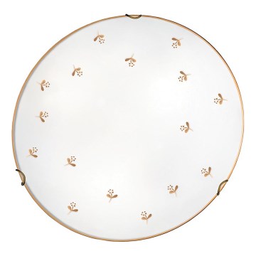 Kolarz 731.12.4.160 - Applique murale NONNA 2xE27/60W/230V Ø 40 cm à motif floral, finition or rose