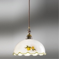 Kolarz 731.30.116 - Hanglamp aan kabel NONNA 1xE27/75W/230V Ø 20 cm met citroenen