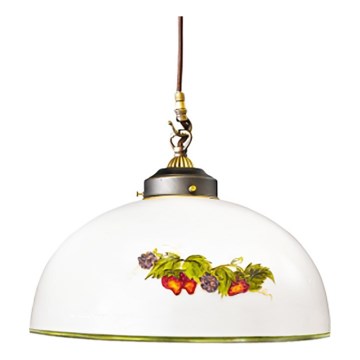 Kolarz 731.30.121 - Hanglamp aan een koord NONNA 1xE27/75W/230V diameter 20 cm druiven/aardbeien
