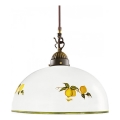 Kolarz 731.30.126 - Suspension filaire NONNA 1xE27/75W/230V d. 20 cm citrons