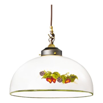 Kolarz 731.30.136 - Hanglamp aan een koord NONNA 1xE27/75W/230V diameter 30 cm druiven/aardbeien
