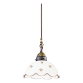 Kolarz 731.30.160 - Hanglamp met snoer NONNA 1xE27/75W/230V, Ø 20 cm, met bloemenmotief, roségoud