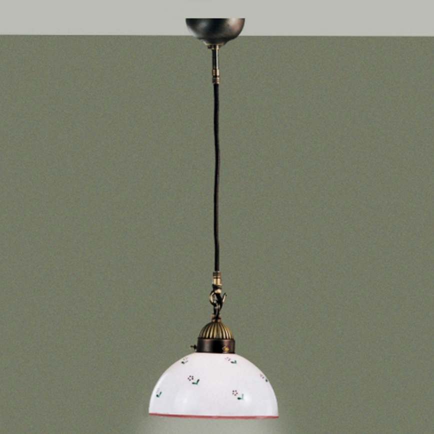 Kolarz 731.30.69 - Suspension filaire NONNA 1xE27/75W/230V d. 20 cm rouge