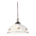 Kolarz 731.32.152 - Hanglamp aan kabel NONNA 1xE27/75W/230V Ø 36 cm roségouden gewei