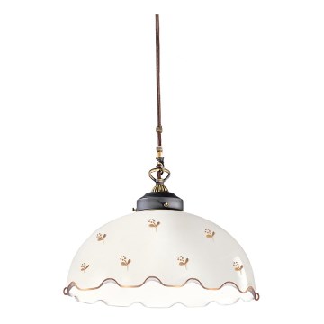 Kolarz 731.32.162 - Hanglamp aan kabel NONNA 1xE27/75W/230V Ø 36 cm bloemen roségoud