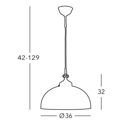 Kolarz 731.32.18 - Suspension filaire NONNA 1xE27/75W/230V blue