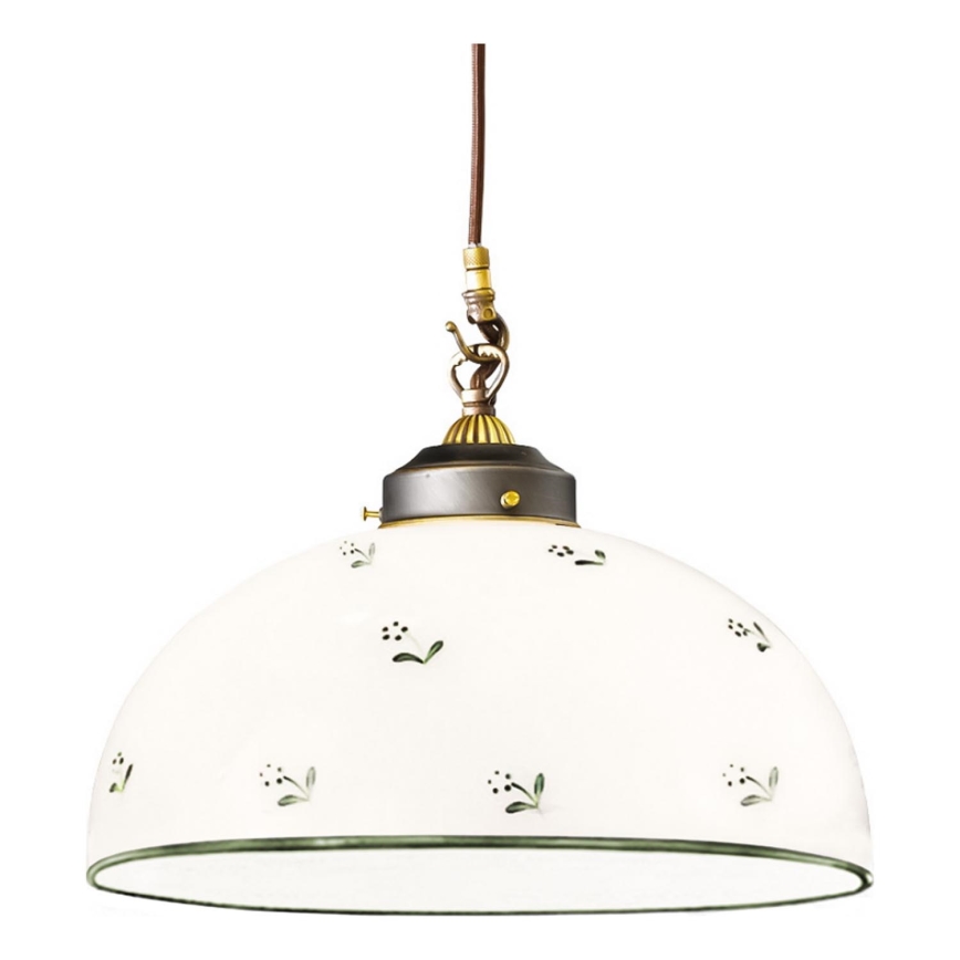 Kolarz 731.32.28 - Suspension filaire NONNA 1xE27/75W/230V d. 36 cm vert