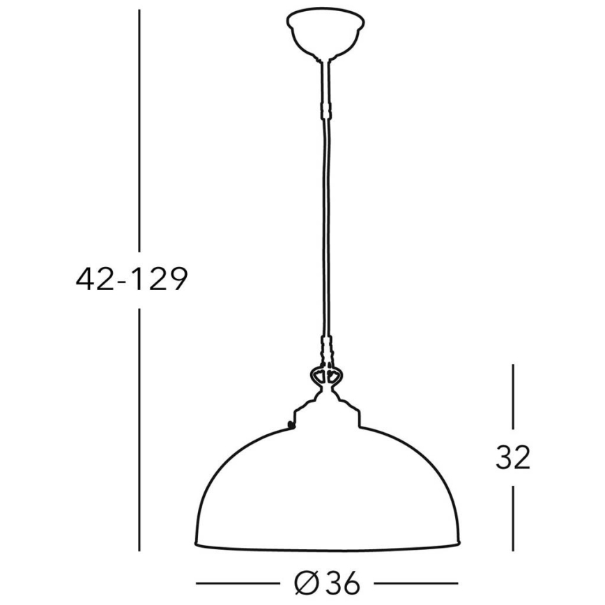 Kolarz 731.32.75 - Suspension filaire NONNA 1xE27/75W/230V